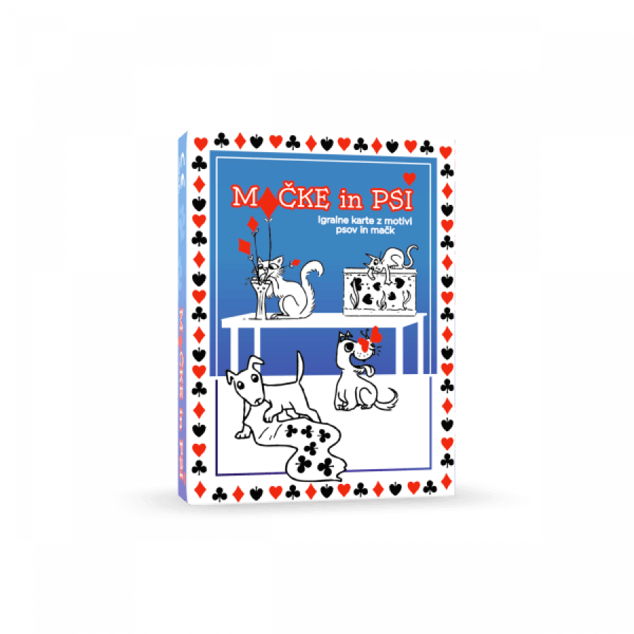 Nove igralne karte z motivi psov in mačk, odlične kvalitete založbe Value Add Games. Karte, ki že stoletja kljubujejo zobu časa, bodo garantirano našle