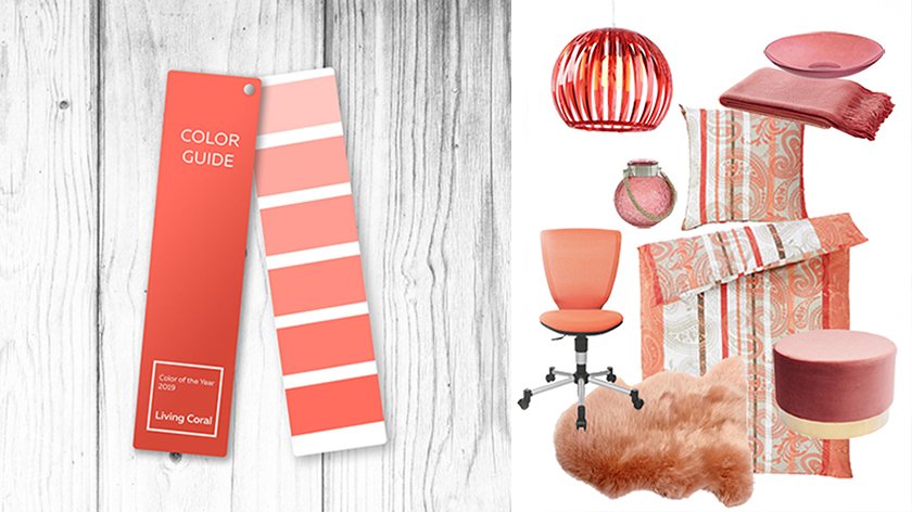 Pantone koralna dekoracija dodatki