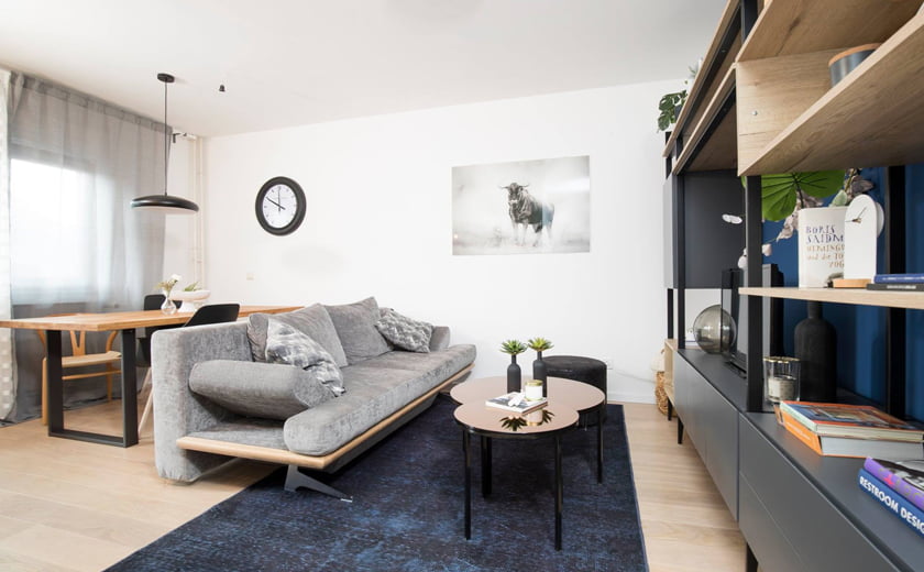 Prenova bivalnega prostora potem končni izgled dnevna soba