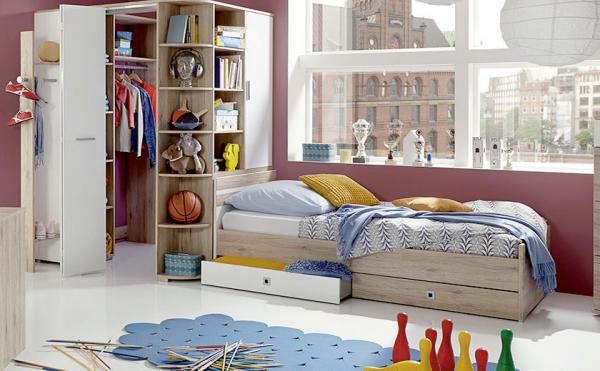 Mladinska soba v nevtralnih tonih