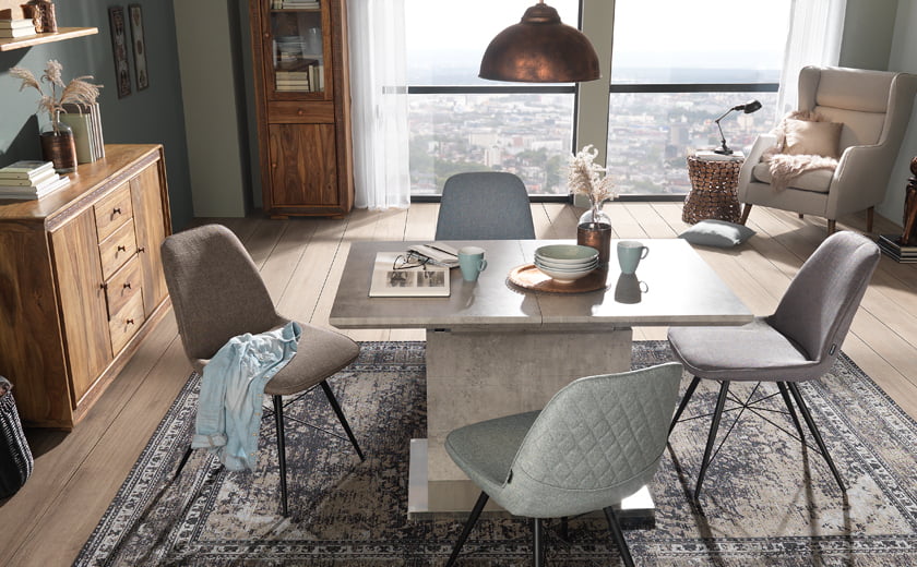 Trendi skandinavska jedilnica dodatki za jedilnice