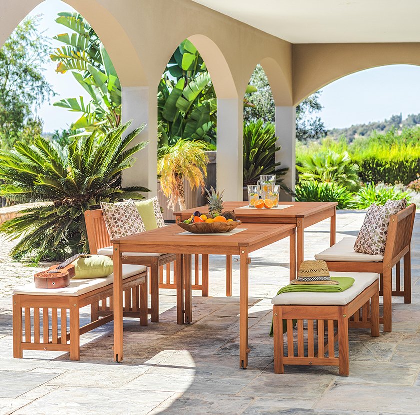 blazine za sedenje vrtne mize in klopi les dekor