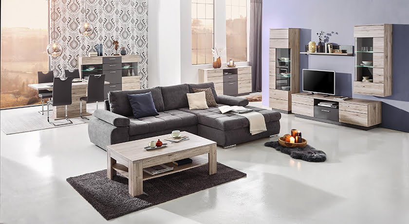 dnevna soba skupen bivalni prostor industrijski skandinavski slog