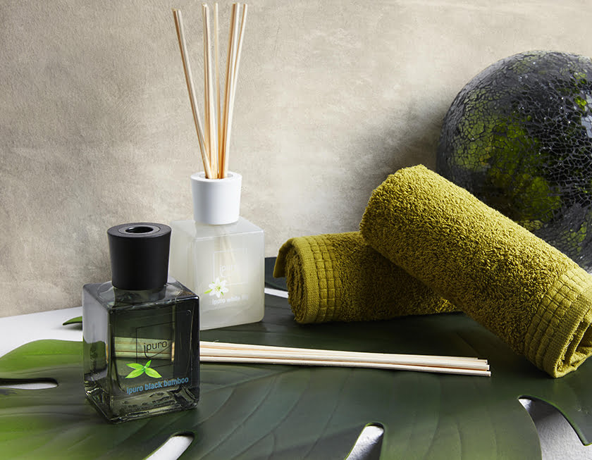 kopalnica disave za prostor zelena umirjena kombinacija