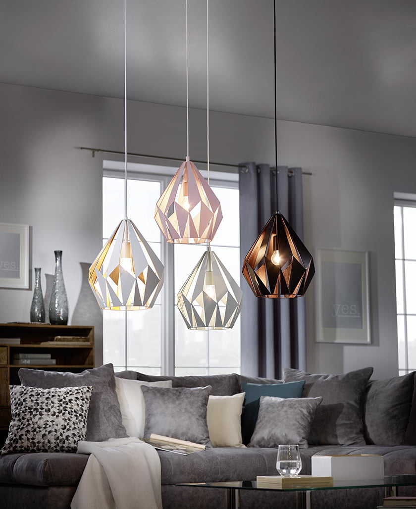 LED viseče svetilke moderen slog industrijski pridih baker