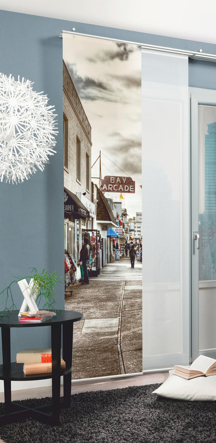 panelne zavese print ulice