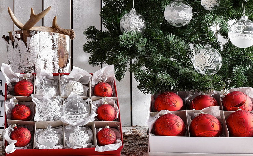 Rdeči novoletni okraski