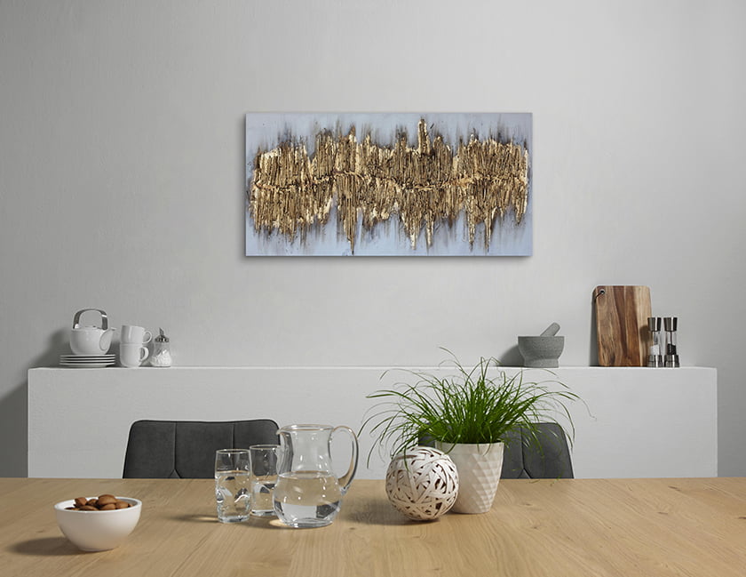 slika oljna jedilnica dekor eleganca