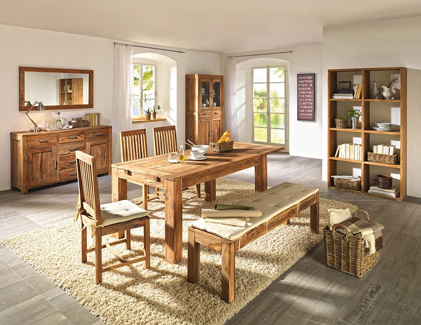 stoli les jedilnica miza klop dekor