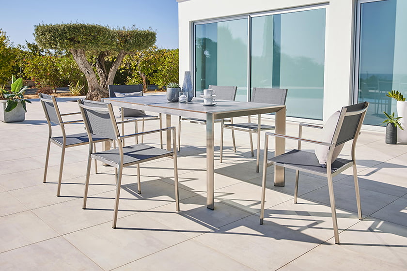 vrtna miza stoli kovina