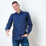Moška srajca Lev / temno modra "slimfit" - slika 7