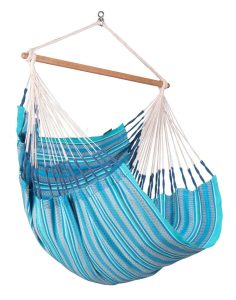 Comfort viseči stol iz bombaža HABANA Azure