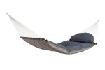 Družinska zunanja viseča mreža s palicami FAT HAMMOCK Taupe