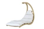 Leseni viseči stol Swing Lounger Creme