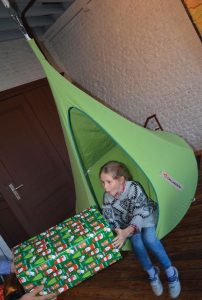 Otroški viseči šotor CACOON BEBO Leaf Green