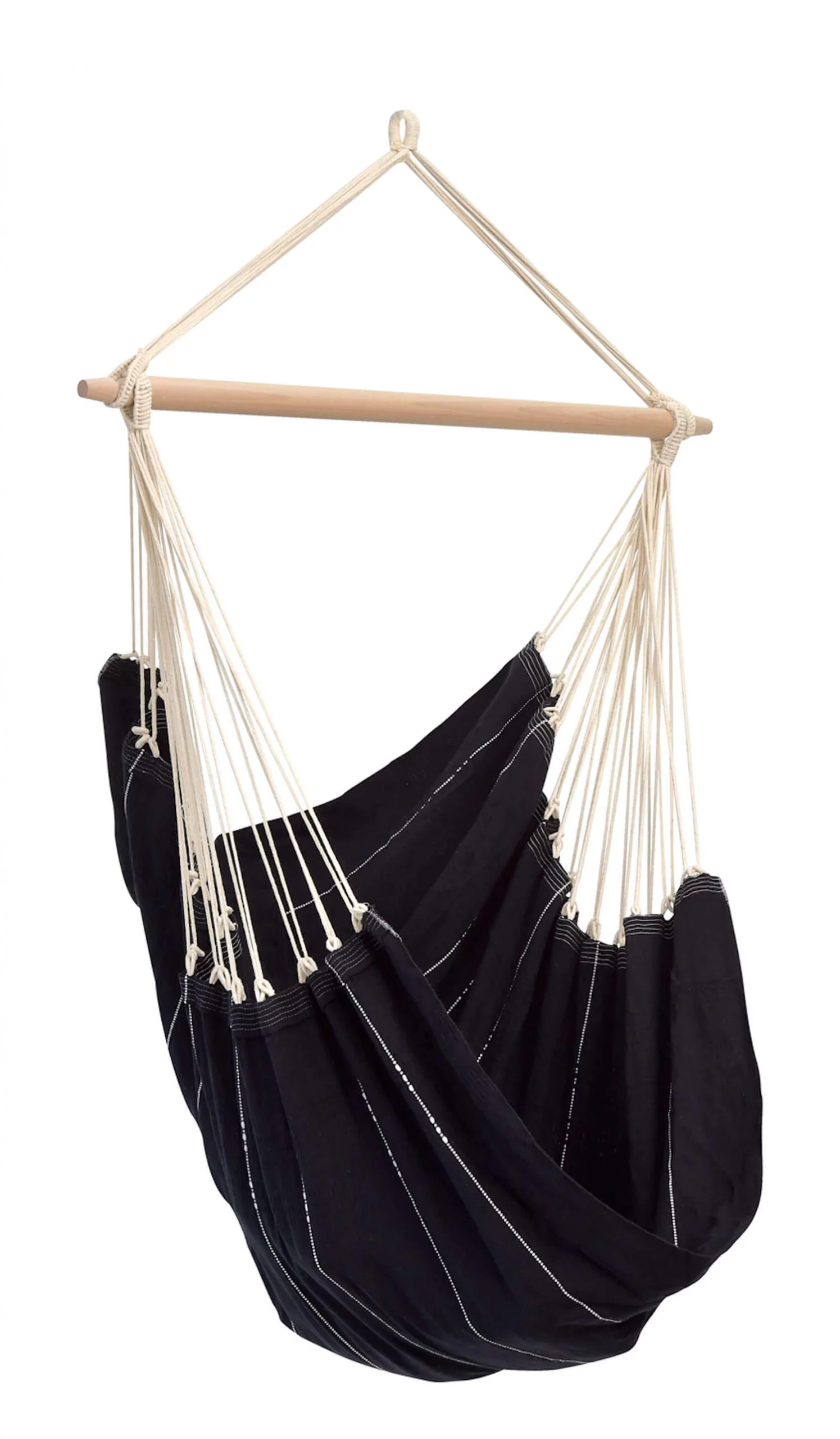 Velik viseči stol BRASIL Black