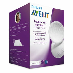Nove prsne blazinice za enkratno uporabo Philips Avent vam nudijo podporo pri dojenju. Satasta struktura