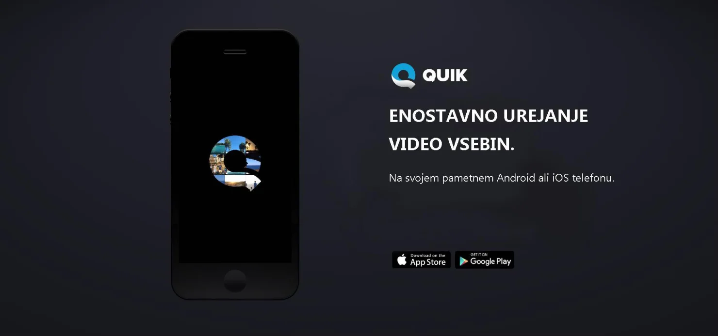 GoPro Quik - hitro in enostavno urejanje video posnetkov na telefonu