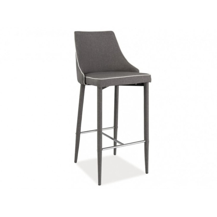 Moderen barski stol LAVA. Primeren je za gostinstvo, ter jedilnice. Nogice so lesene. Barve stola: - siva Dimenzija stola (cm) : - višina: 105cm - širina: