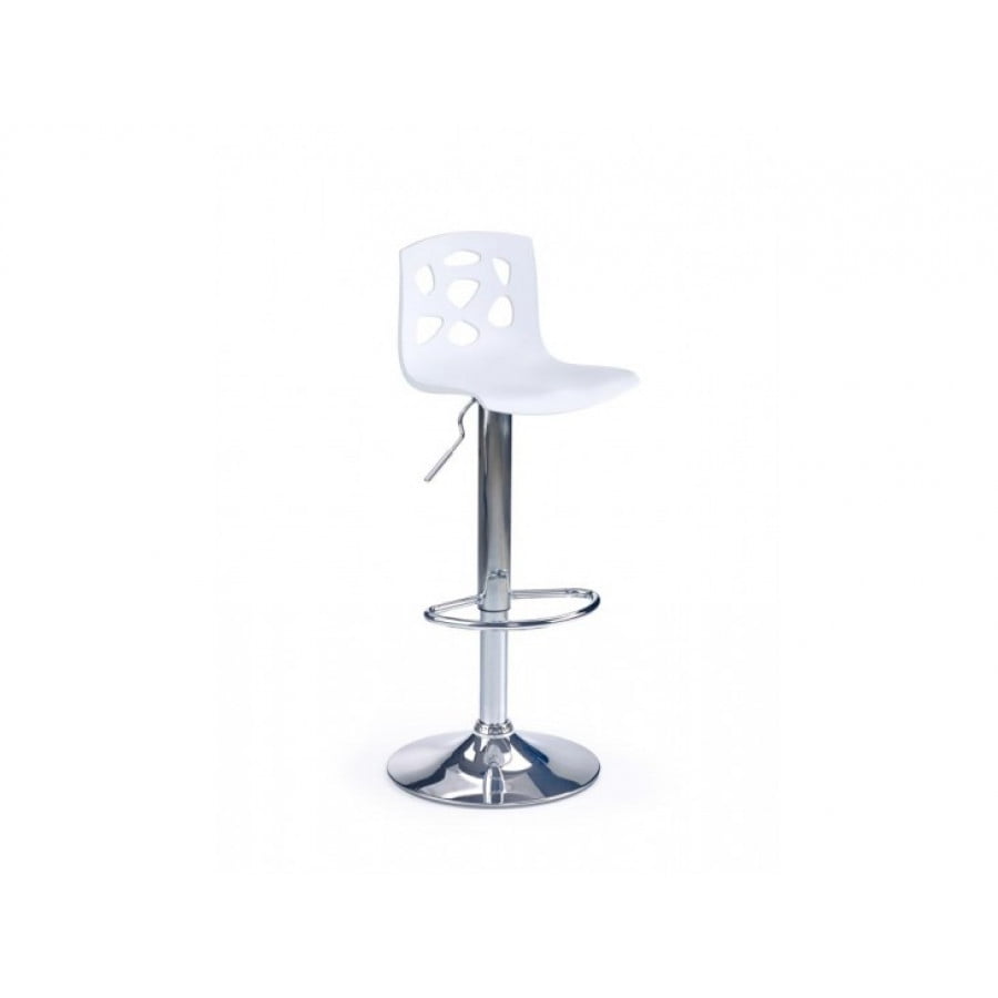 Moderen barski stol LOVRENC je dobavljiv v dveh različnih barvah. Sedišče je iz PVC-ja, noga stola je iz kromiranega jekla. Nastavljiv je po višini.