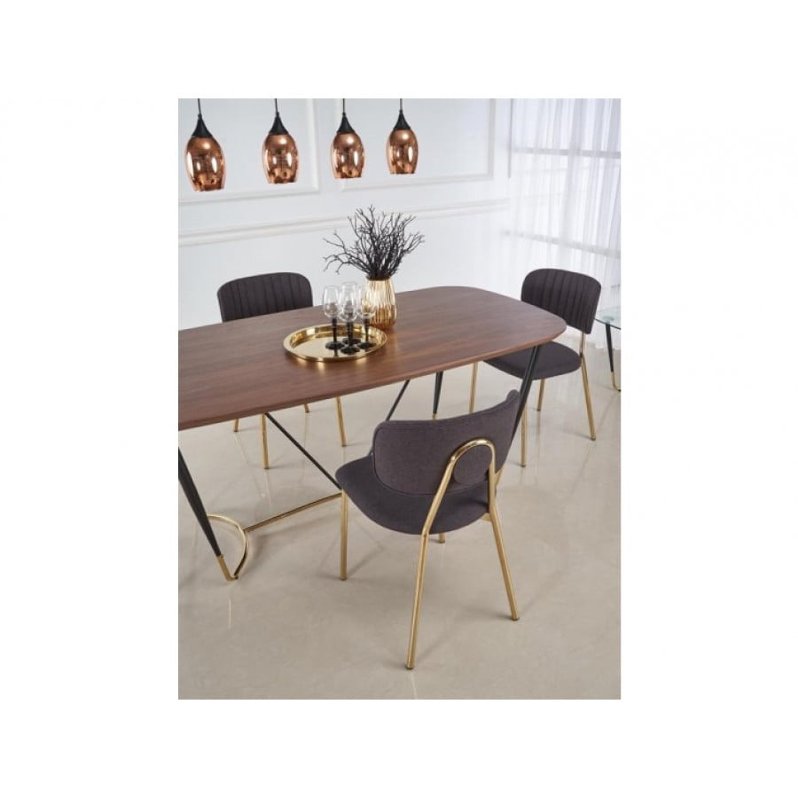 Jedilna miza DUPLO je preprosta in elegantna miza, ki združuje ljubezen do topline lesa in moč kovine. Narejena je iz kvalitetnih materialov. Dimenzije: - D: