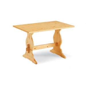 Jedilna miza INO je narejena iz masivnega smrekovega lesa. Dobavljiva je v več barvah lesa.