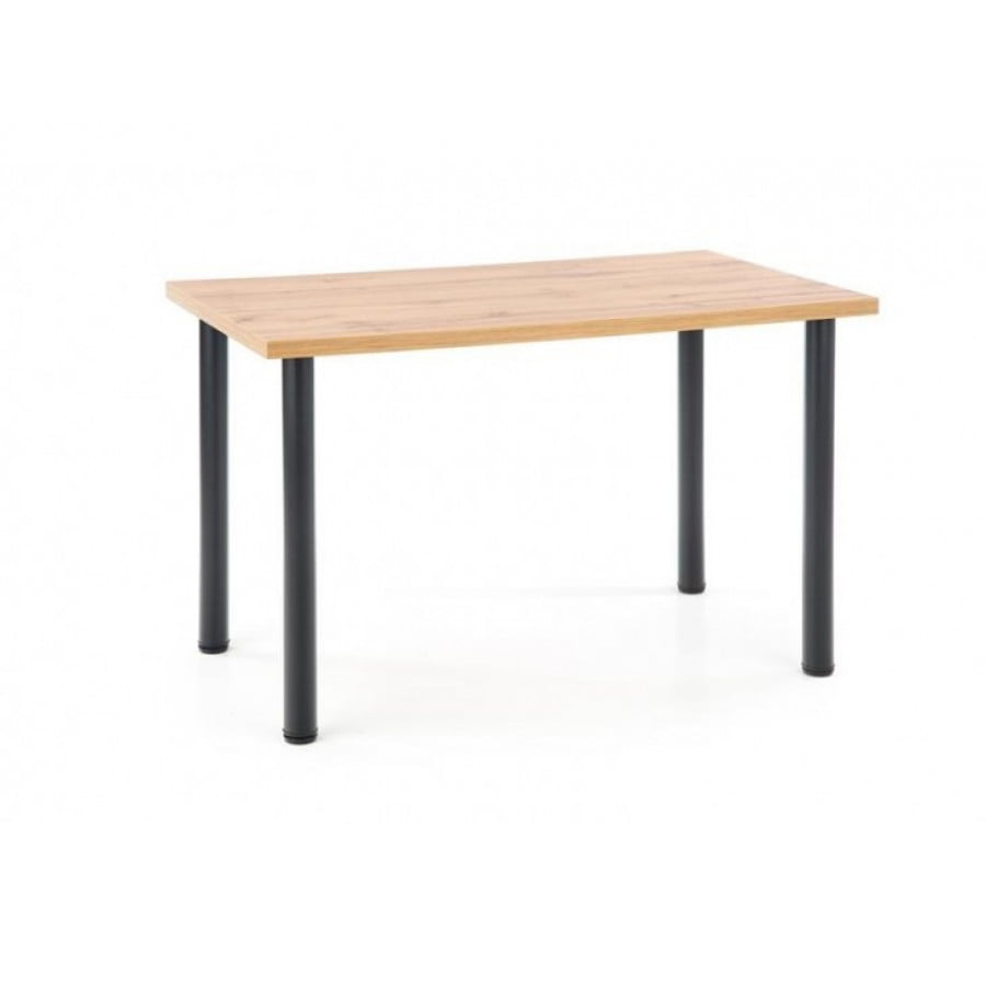 Jedilna miza MODI je na voljo v dveh različnih dimenzijah (dolžine 90 in 120 cm) in v dveh barvah nogic (MODI1 krom, MODI2 črna). Miza je narejena iz