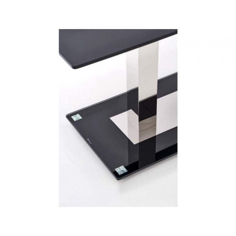 Miza VALT je kakovostna elegantna miza iz stekla in kovine. Sledi načelu minimalizma in ima močno konstrukcijo. Dimenzije: - D: 130 x G: 80 x V: 74 cm