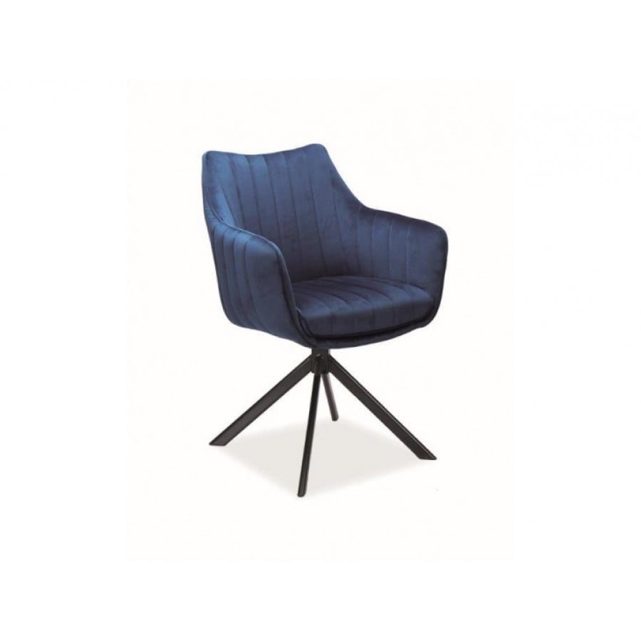 Jedilni stol AZIJA je eleganten, udoben in kakovosten. Na voljo je v več različnih barvah žametnega blaga. Dimenzije: - D: 42 x G: 44 x V: 86 x V (do