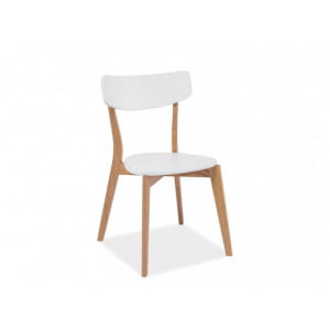 Moderen stol MASS, kateri bo poživel vsako kuhinjo. Zelo trpežen in eleganten stol. Noge stola so v hrastovem lesu, sedišče in naslon je iz MDFja, kateri