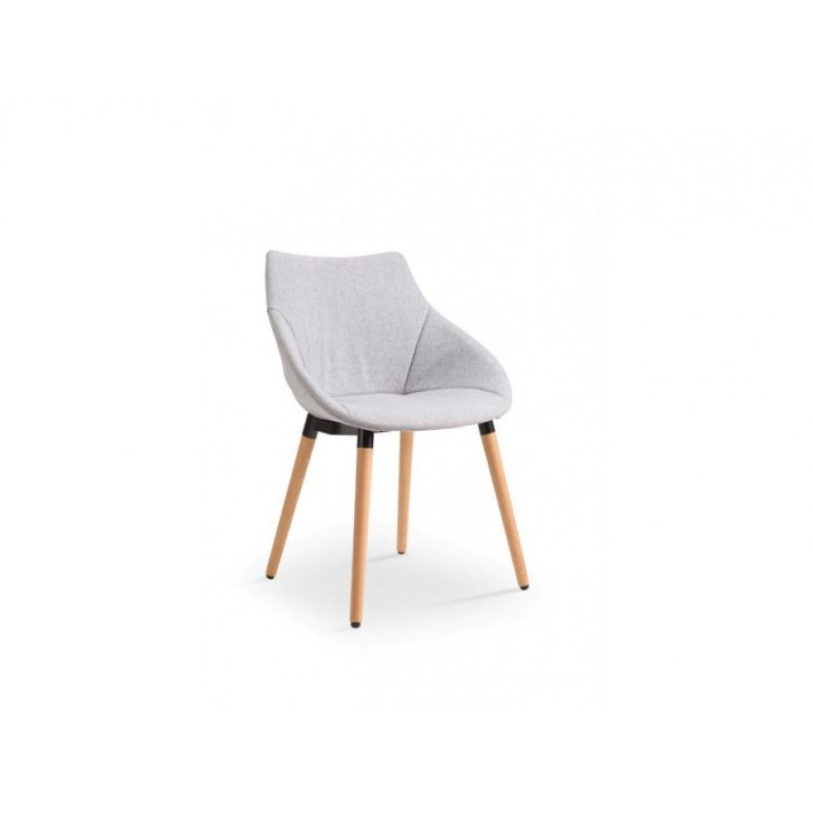 Moderen stol NUŠA, kateri bo poživel vsako kuhinjo, je zelo trpežen in eleganten stol. Materijal: - tkannina - les Možne barve: - siva Dimenzija stola: -