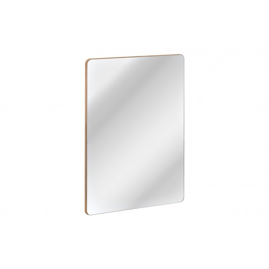 Kopalniško ogledalo BUBA 60 cm ima okvir iz laminirane plošče v barvi hrasta. Primerno je za kopalnice. Dimenzije: - D: 60 x G: 2 x V: 80 cm