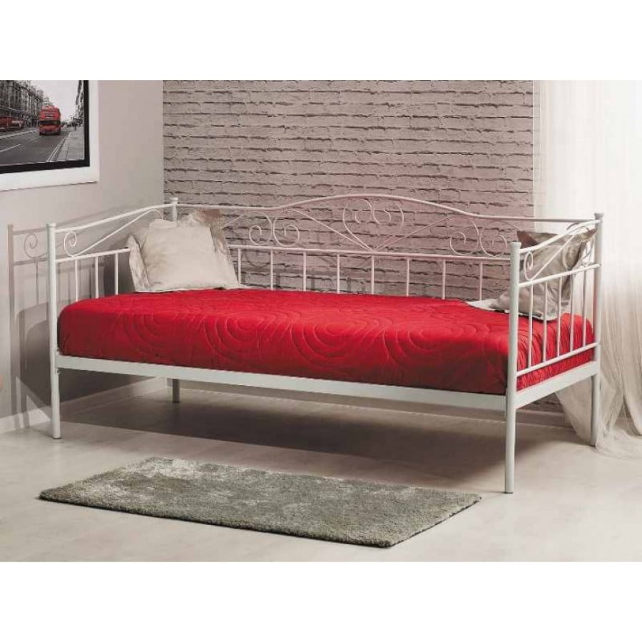 Masivna postelja TUB. Elegantnega videza za moderno spalnico. Kovinsko ogrodje. Dimenzija postelje je 90 x 200 cm. V ceno je vključen POSTELJNI POD. Barva: -