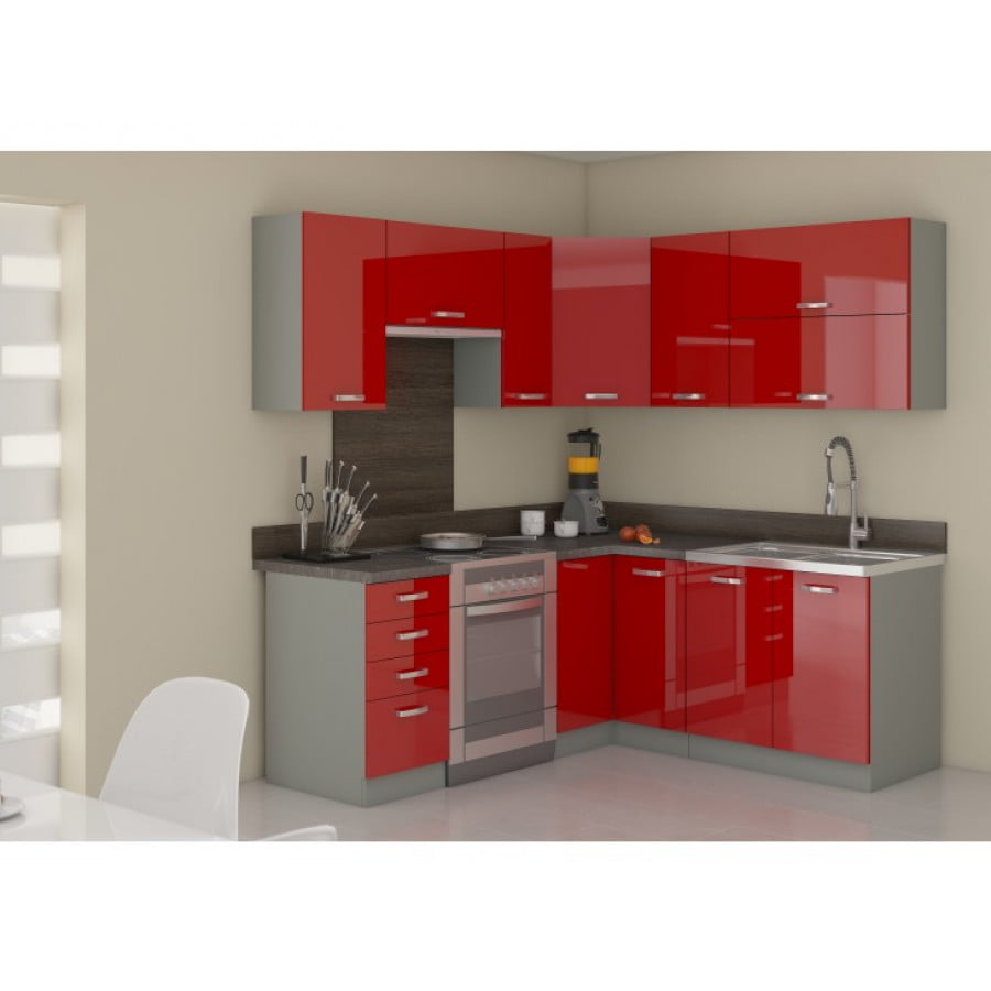 Kuhinja ELITE 190 x 170 cm je kuhinja, katera bo prinesla svežino v vaš dom. Dobavljiva v več barvah. Možnost dobave tudi drugih dimenzij. Debelina