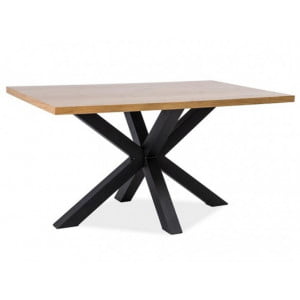 Moderna miza BOSS v kombinaciji kovinskega podnožja in plošče v hrastovem furnirju. Miza je zelo stabilna in kvalitetno narejena. Trenutno je miza prodajna