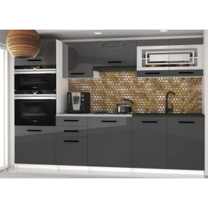 Eleganten kuhinjski blok BELLA 2 , ki bo zagotovo osvežil vašo kuhinjo. Dobavljiv je v treh različnih barvah kuhinjskih elementov. Delovni pult ni v enem