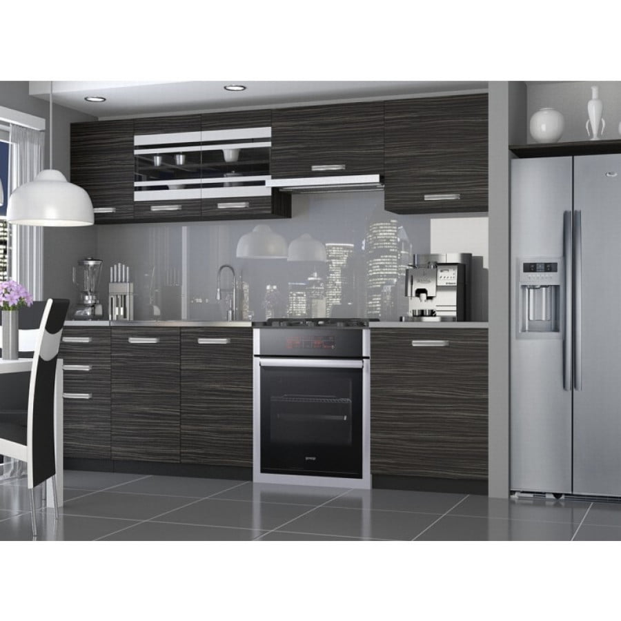 Osvežite svoj kuhinjski prostor z modernim kuhinjski blokom ORION 240. Dobavljiv je v treh barvah kuhinjskih elementov. Debelina kuhinjskega pulta je 3cm. V