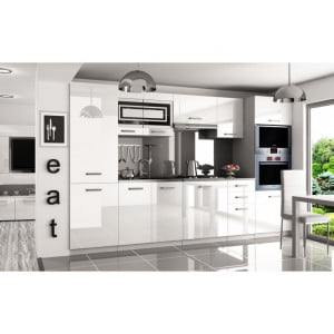 Eleganten kuhinjski blok SIA 300, ki bo zagotovo popestril vašo kuhinjo. Dobavljiv je v štirih različnih barvah kuhinjskih elementov. Delovni pult ni v enem