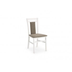 Kuhinjski stol EVGENIJI je zelo stabilen. Narejen je v tkanini sive barve, noge stola pa so iz masivnega bukovega lesa bele barve. Dimenzije: - Š: 45cm - V: