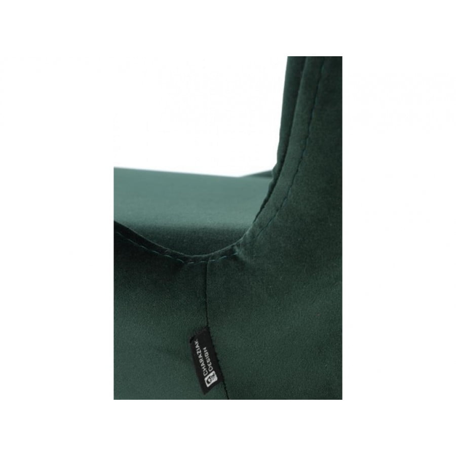 Kuhinjski stol FIKUS je kvaliteten stol s prijetno žametno tkanino. Ogrodje je iz barvane kovine. Dimenzije: - D: 46 x G: 55 x V: 83 x V(do sedišča): 48 cm
