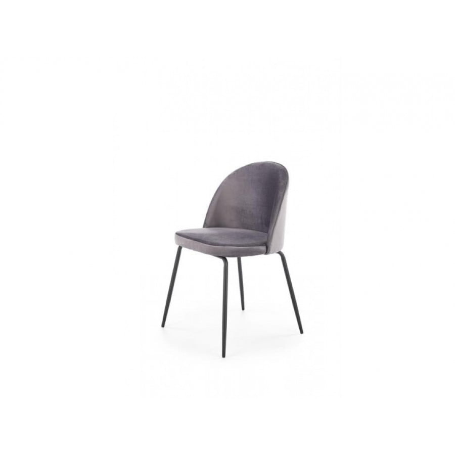 Kuhinjski stol IGLU1 je eleganten in stilski stol za vsako jedilnico. Na voljo je v dveh barvah tkanine. Nogice so črne barve. Dimenzije: - D: 49 x Š: 50 x