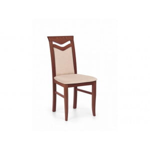 Kuhinjski stol KLASA4 je klasičen lesen stol gladkih linij. Dimenzije: - 44 x G: 43 x V: 96 cm Material: - Masivni bukov les / tkanina Barve: - Češnjev les