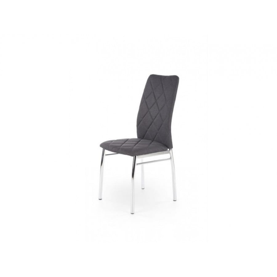 Kuhinjski stol KODA je eleganten in stilski stol za vsako jedilnico. Na voljo je v treh barvah tkanine. Dimenzije: - D: 43 x Š: 57 x V: 97 x V(do sedišča):