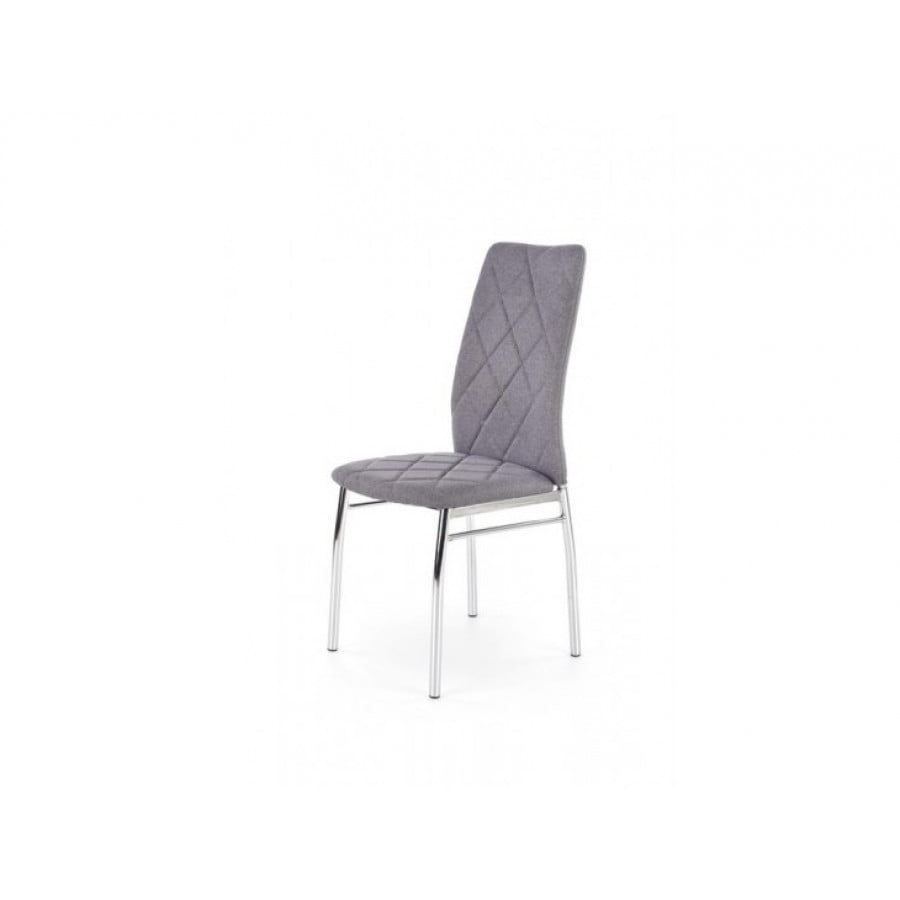 Kuhinjski stol KODA je eleganten in stilski stol za vsako jedilnico. Na voljo je v treh barvah tkanine. Dimenzije: - D: 43 x Š: 57 x V: 97 x V(do sedišča):