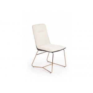 Kuhinjski stol MELITA je eleganten in stabilen. Narejen je iz umetnega usnja, hrbtišče je iz tkanine, noge pa so iz kovine. Dobavljiv je v barvi kot na