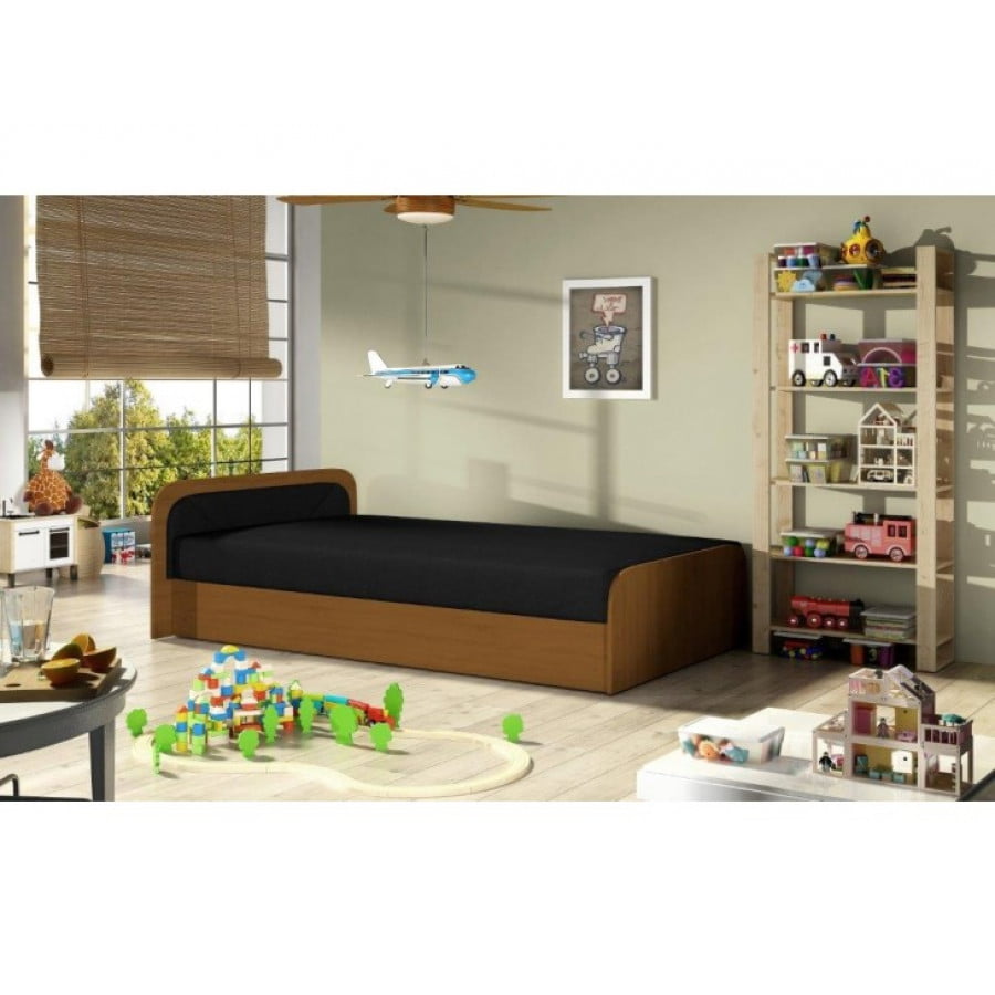 Postelja TEJA 2 je klasična postelja primerna za otroške ali mladinske sobe ali kot dodatno ležišče v vsakem prostoru. Je dvižna, ima velik predal za