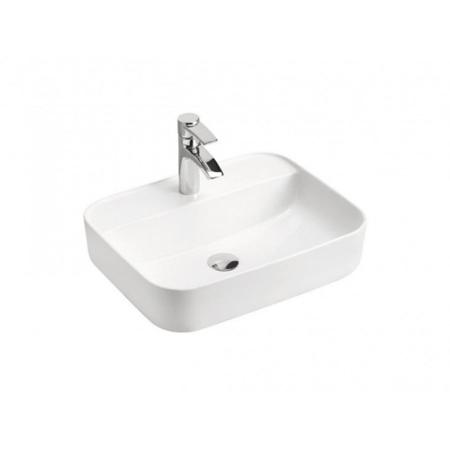 Nadpultni kopalniški umivalnik MAGI 50D je trpežen umivalnik sodobnih linij. Narejen je iz keramike v beli barvi in se lepo poda v vsakršno kopalnico. Pipa