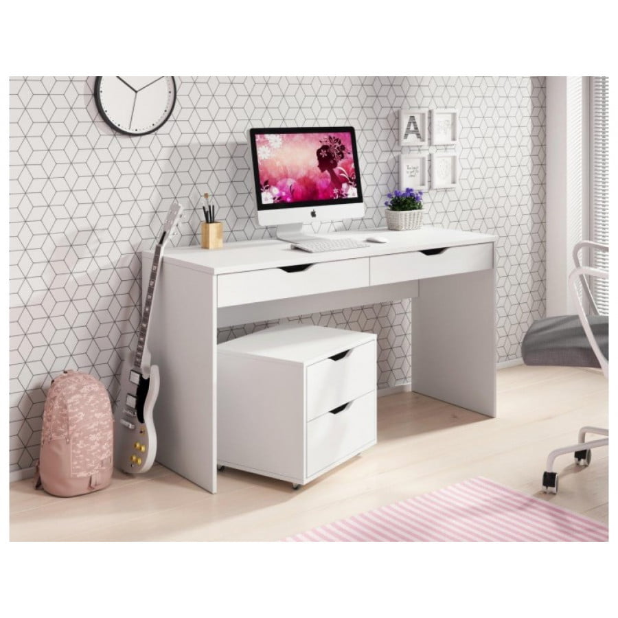Značilnosti SIMONA pisarniške mize je sodobnen dizajn, primeren za vsak prostor. Dobavljiva je v dveh barvah. Barva: - Bela - Grafit siva Dimenzija: - D: