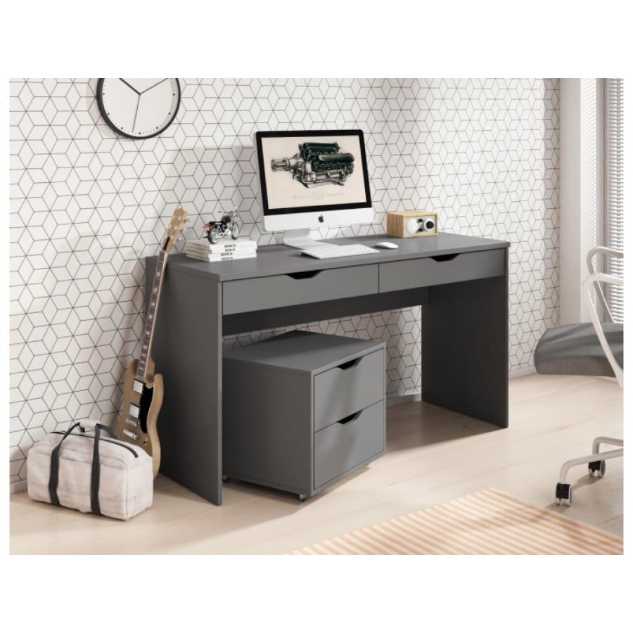 Značilnosti SIMONA pisarniške mize je sodobnen dizajn, primeren za vsak prostor. Dobavljiva je v dveh barvah. Barva: - Bela - Grafit siva Dimenzija: - D: