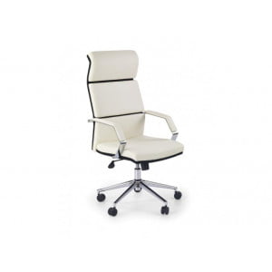 Udoben in kvaliteten pisarniški stol COSTY je dobavljiv v belo-črni barvi. Podnožje je kromirano.